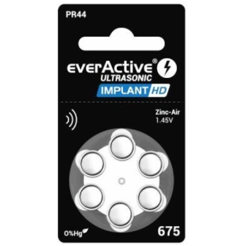 Baterija dzirdes aparātiem un implantiem EverActiv
