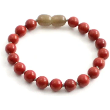 Jasper dārgakmens mezgloti sarkana anklet rokasspr