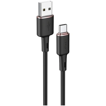 Acefast USB cable - USB Type C 1.2m, 3A black (C2-