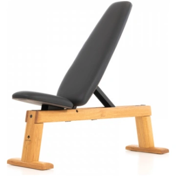 NOHRD Weight Bench Vintage Oak, Genuine Leath