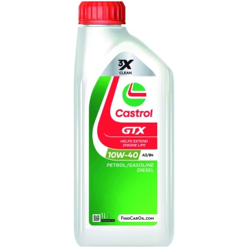 Motoreļļa Castrol GTX Ultraclean 10W - 40, daļēji 