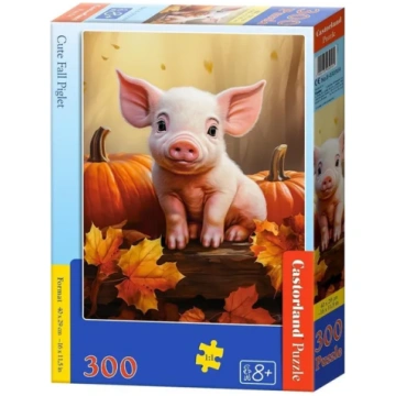 Puzzle Cute Fall Piglet Castorland