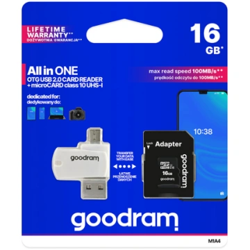 Goodram 16 GB microSDHC Memory Card (U1 100MB/s re