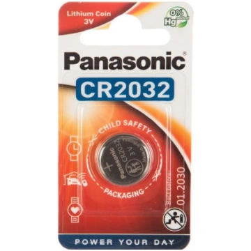 PANASONIC CR2032-1BB Blister Pack, 1 piece. PANCR2