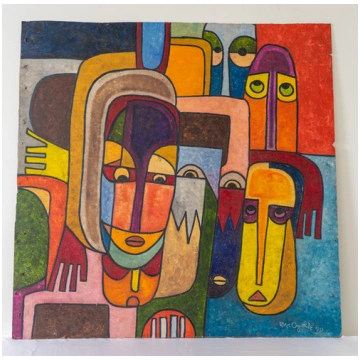 Rufus Ogundele, Man, Mask Mythology, 1990