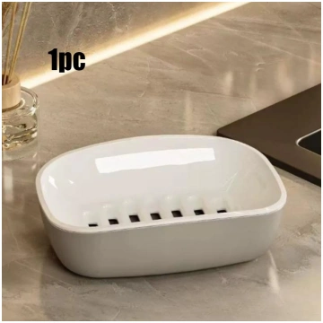 1pc Double Layer Drain Soap Box Easy Clean Keep So