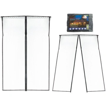 Magnētiskais durvju moskītu tīkls 100x210cm, melns