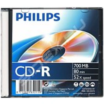 Philips CD-R 80 700MB slim case matrica CR7D5NJ10/