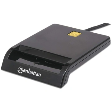 Manhattan USB-A Contact Smart Card Reader, 12 Mbps
