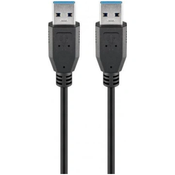 GB USB 3.0 SUPERSPEED CABLE 0.5M BLACK TYPE A MALE