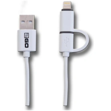 2GO 2in1 USB charging/data cable for Micro-USB AND