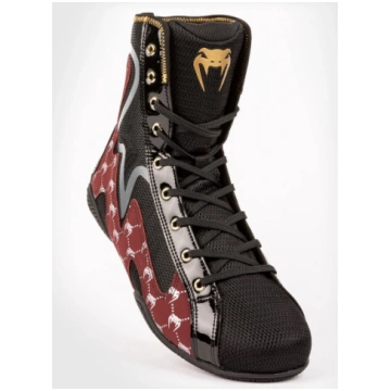 Boksa apavi Venum Elite Evo Monogram melni/sarkani