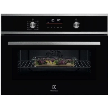 Electrolux cepeškrāsns, kompakta,45cm,metāls,melna