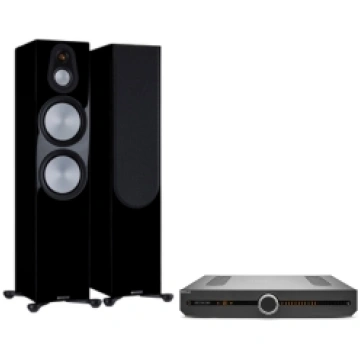 MONITOR AUDIO SILVER 500 7G x ROKSAN STREAMING AMP