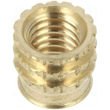 Threaded insert | brass | M3 | BN 37885 | L: 4.1mm