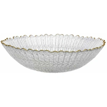 Bļoda Vera, caurspīdīga krās./zelta krās., 25 cm B