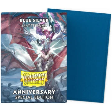 Dragon Shield: Standard Dual Sleeves: Cobalt & Sil