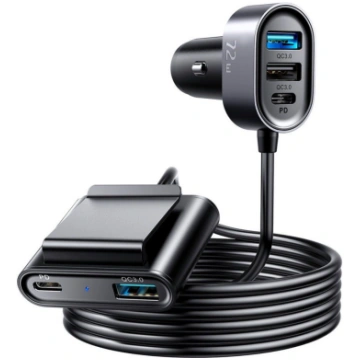 Adapteris Joyroom Joyroom car charger 2xPD + 2xQC3