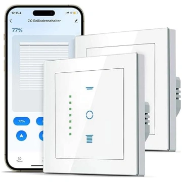 SMARTERCURRY WiFi rullo slēdžu slēdzis, [7 paaudze