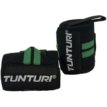 Rokas siksnas TUNTURI Wrist Wraps, zaļa