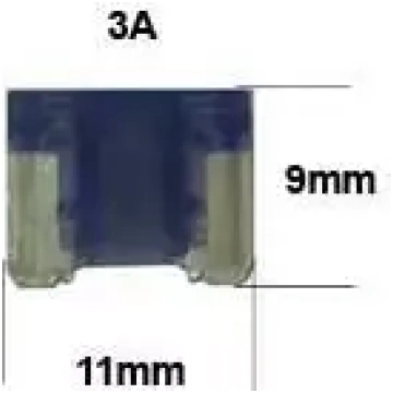 Drošinātājs Mini Low Profile 3A, violets