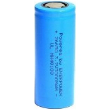 JGNE 26650 3000mAh 30A 3.2V LiFePO4 Flat Top Recha