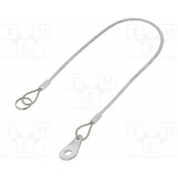 Retaining cable; with mounting tab and key ring; P