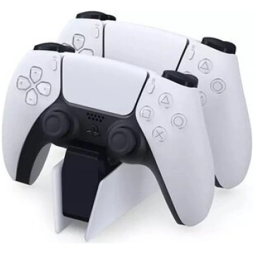 DualSense PS5 Baltā uzlādes stacija - Kontroliera 