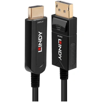 Lindy 50m Fibre Optic Hybrid DisplayPort 1.2 to HD