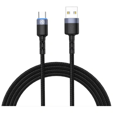 Tellur Data Cable USB to Type-C LED Light Nylon 2m