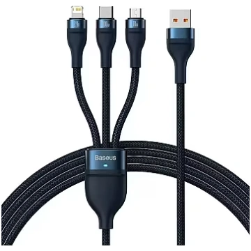 Baseus Flash Series USB-A to USB-C/MicroUSB/Lightn