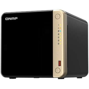 Tīkla datu masīvs QNAP TS-464, HDD x 4, melns/zelt