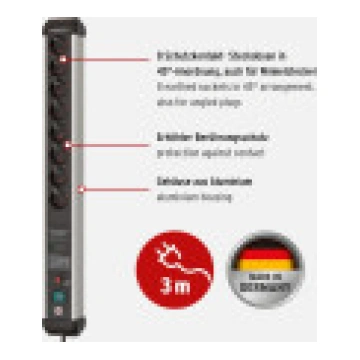 Brennenstuhl Steckdosenl strāvas sloksne. Premium-