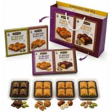 Baklavas dāvanu komplekts 400 g – 4 veidu augstākā