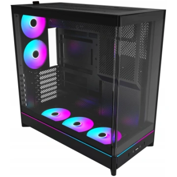 Montech HS02 PRO tower case black tempered glass x