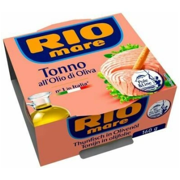 Tuncis olīveļļā 160g (104g), Rio Mare