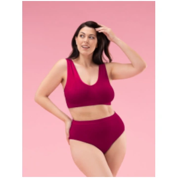 WOMEN'S HIGH BRIEFS SANGRIA