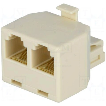 Splitter | Layout: 6p4c | RJ11 socket x2,RJ11 plug