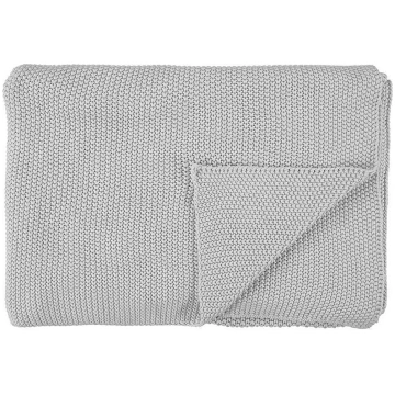 Pleds Nordic Knit organiskās kokvilnas dzeltens 13