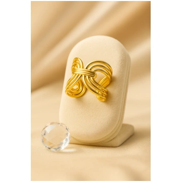 Anello Musa Gold (Acciaio Inossidabile) Sikelìa Bi