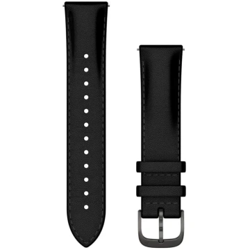 Quick Release Bands (20 mm), Black leather, brushe