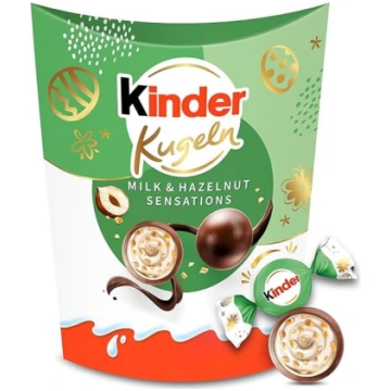 „Kinder“ piena un lazdu riekstu konfektes „Sensati