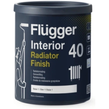 Krāsa radiātoriem Flugger Interior Finish 1bāze 0,
