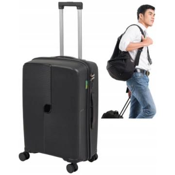 Ceļojuma koferis Wowbag 7918 M 70L tumši pelēks