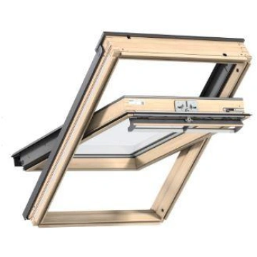 Velux Premium jumta logs ar rokturi vērtnes augšā,