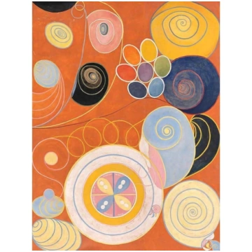 Wee Blue Coo Modern Hilma Af Klint Abstract Painti