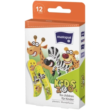 MATOPAT KIDS ZOO plāksteri bērniem, 12 gab. Higien