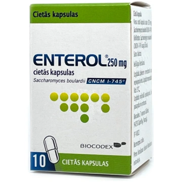 ENTEROL 250 mg cietās kapsulas N10