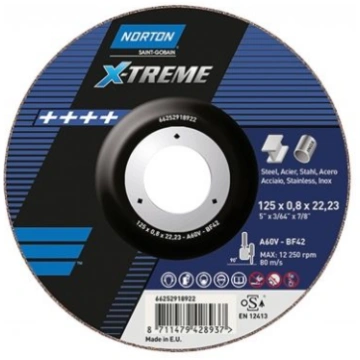 125x2.5x22mm griež. disks metāls/inox X-TREME Long
