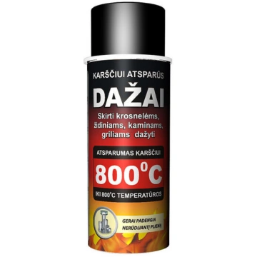 Karstumizturīga krāsa, 400 ml (pelēks) Hansa